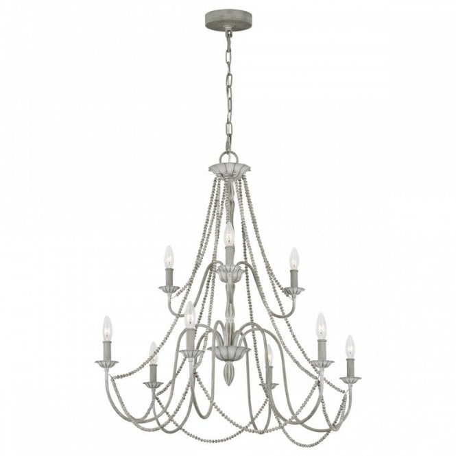 MARYVILLE 9 Light Ceiling Chandelier Grey