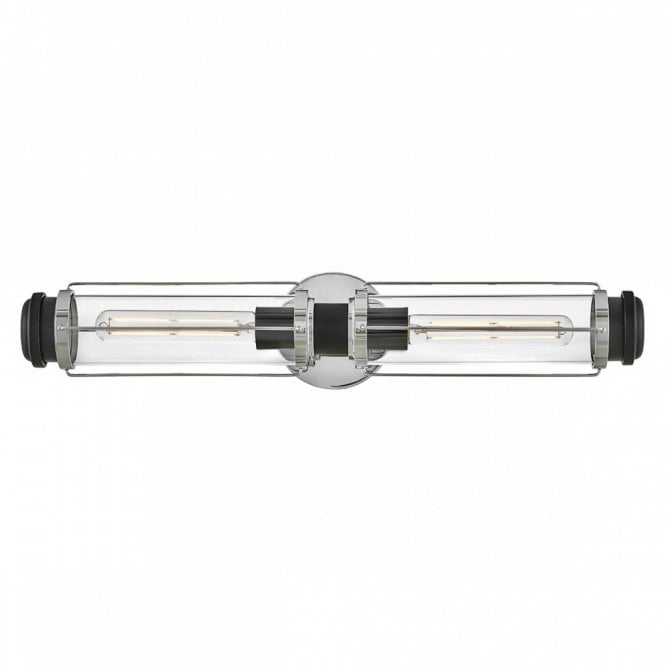 Masthead Polished Chrome and Black Wall Light