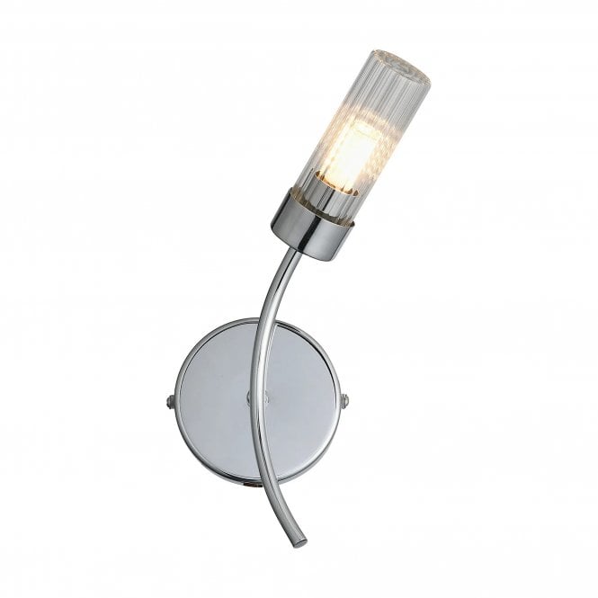 Megan IP44 Bathroom Wall Light - Polished Chrome (Right)