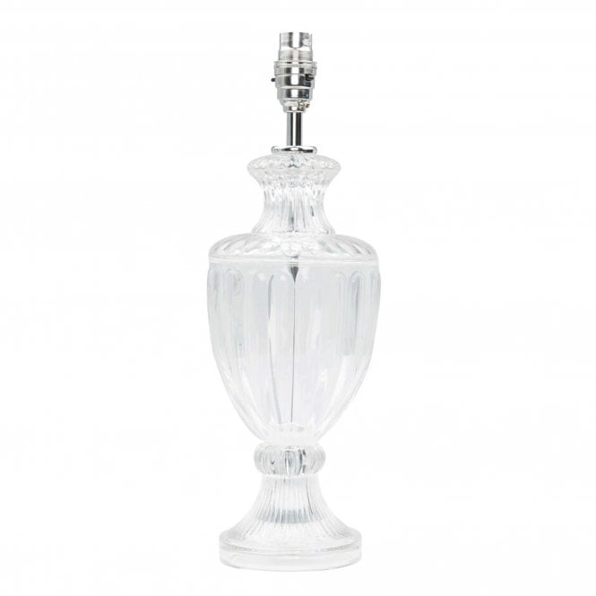 MEREDITH Small Table Lamp Polished Chrome Crystal Base Only