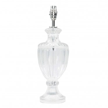 MEREDITH Small Table Lamp Polished Chrome Crystal Base Only