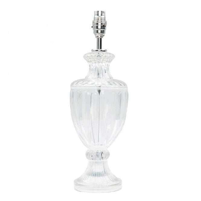 MEREDITH Small Table Lamp Polished Chrome Crystal Base Only