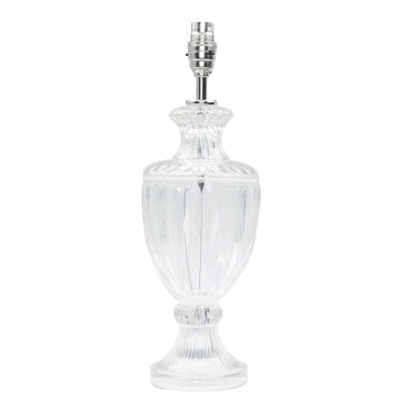 MEREDITH Small Table Lamp Polished Chrome Crystal Base Only