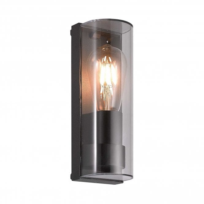 MERLIN Outdoor Wall Lantern in Anthracite, Curved IP65