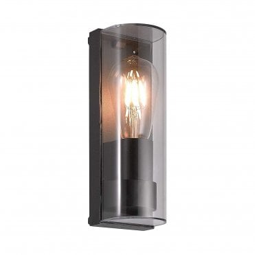 MERLIN Outdoor Wall Lantern in Anthracite, Curved IP65