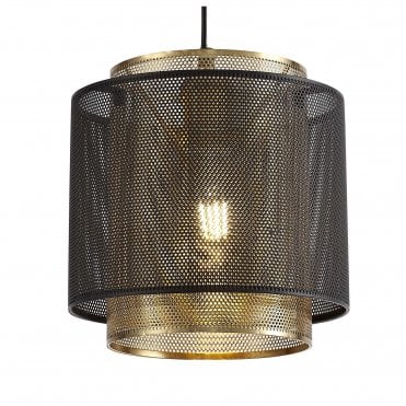 MESHLUXE Adjustable Ceiling Pendant Light Black/Gold