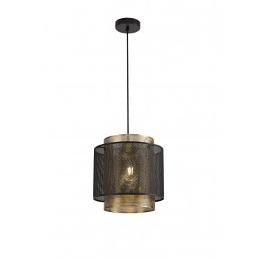 MESHLUXE Ceiling Pendant Light Black/Gold