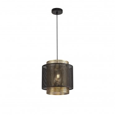 MESHLUXE Ceiling Pendant Light Black/Gold