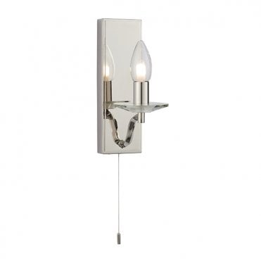 Rectangular Crystal Pan Wall Light