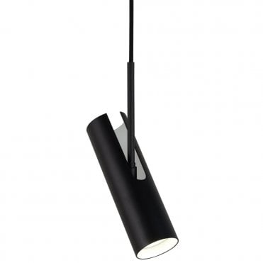 MIB - Slim Adjustable Ceiling Pendant Black Spotlight