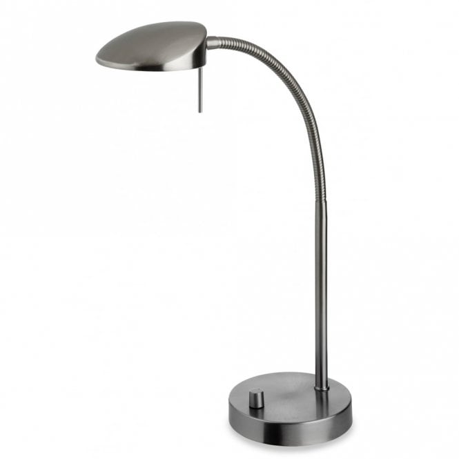 MILAN LED Table Lamp, Brushed Steel