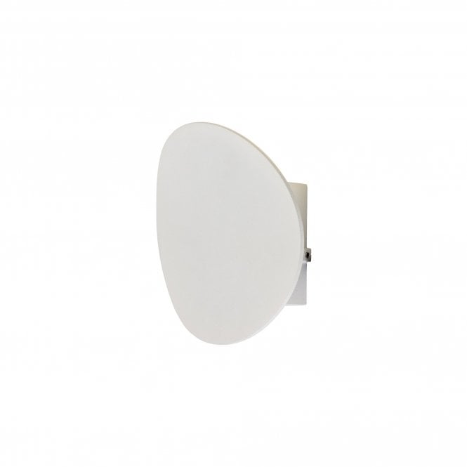 MILLIE LED Satellite Dish Style Outdoor Wall Light in Sand White