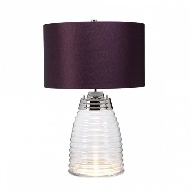 MILNE Table Lamp Aubergine Aluminium