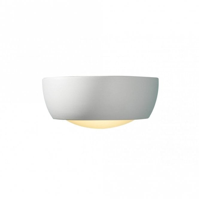 MILO - Small White Ceramic Wall Washer Light