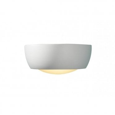 MILO - Small White Ceramic Wall Washer Light