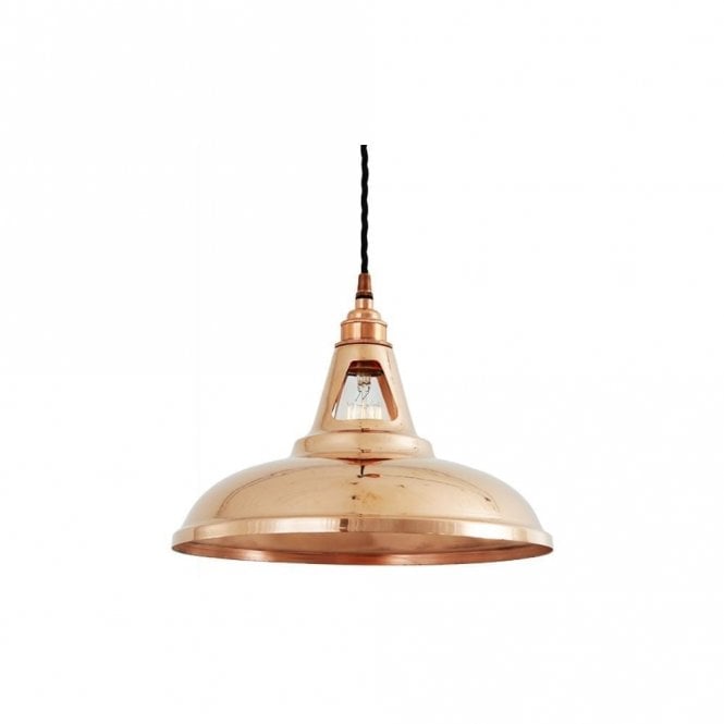 MINSK - Industrial Copper Ceiling Pendant In Polished Copper