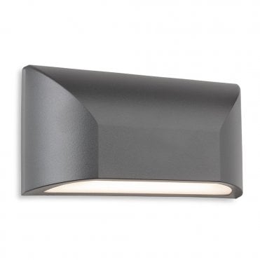 graphite rounded rectangular wall light