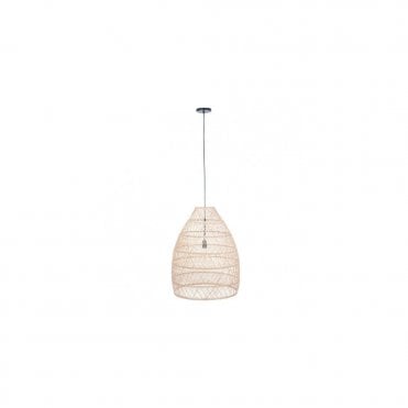 MOLOKAI Natural Woven Rattan Basket Pendant