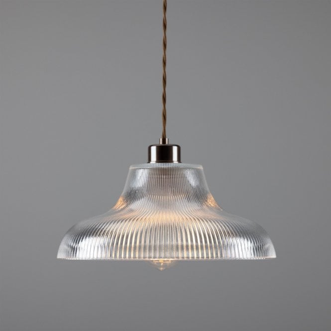 MONO - 30Cm Industrial Railway Ceiling Pendant In Antique Brass