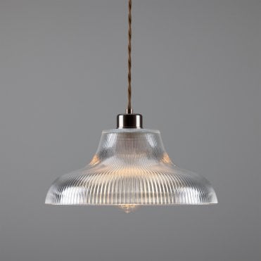 MONO - 30Cm Industrial Railway Ceiling Pendant In Antique Brass