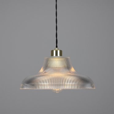 MONO - 30Cm Industrial Railway Ceiling Pendant In Polished Brass