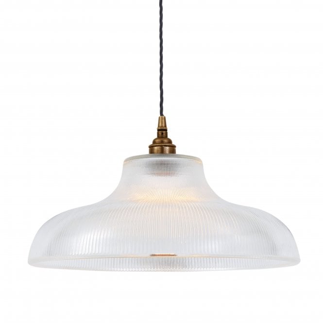 MONO - Industrial 38Cm Railway Ceiling Pendant In Antique Brass