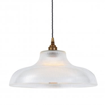 MONO - Industrial 38Cm Railway Ceiling Pendant In Antique Brass