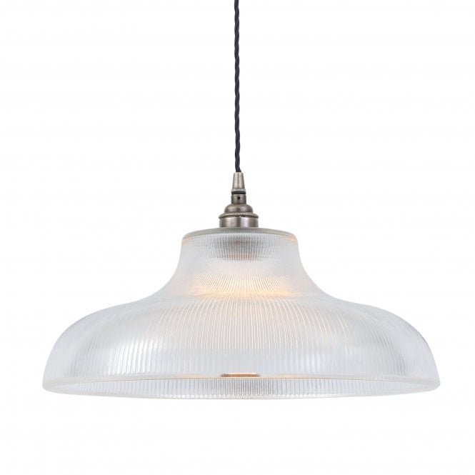 MONO - Industrial 38Cm Railway Ceiling Pendant In Antique Silver