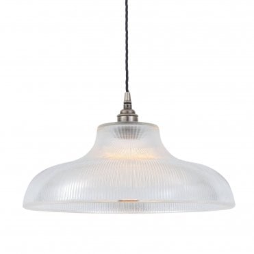 MONO - Industrial 38Cm Railway Ceiling Pendant In Antique Silver