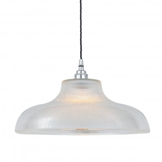MONO - Industrial 38Cm Railway Ceiling Pendant In Polished Chrome