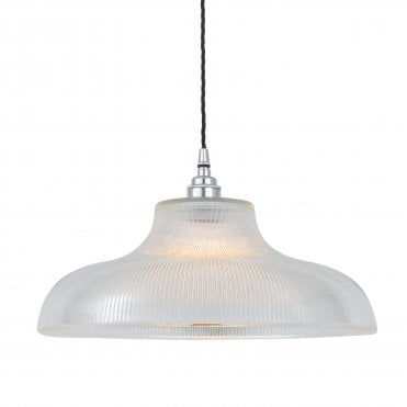 MONO - Industrial 38Cm Railway Ceiling Pendant In Polished Chrome
