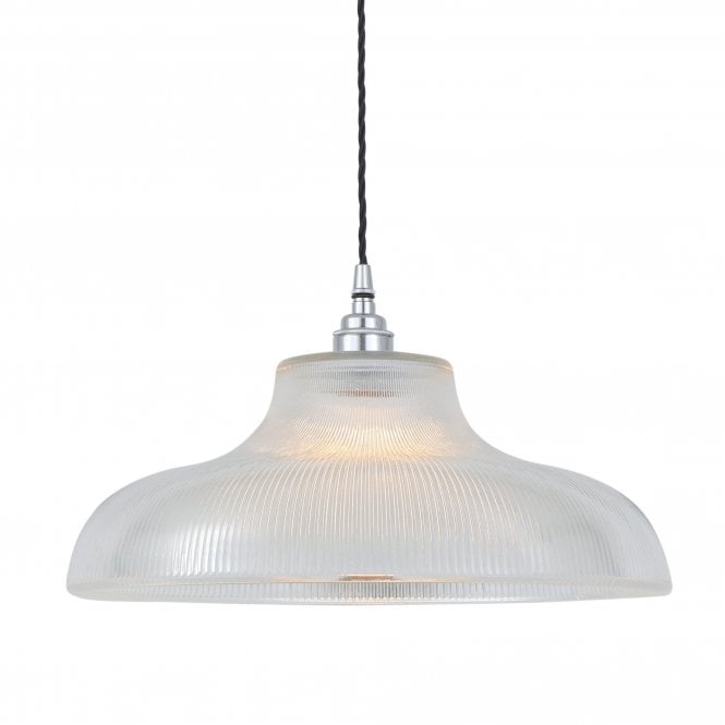 MONO - Industrial 38Cm Railway Ceiling Pendant In Polished Chrome
