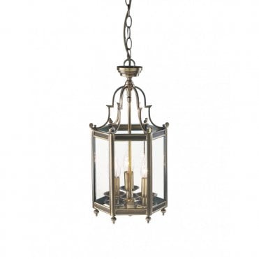 MOORGATE - Traditional Antique Brass Hall Lantern
