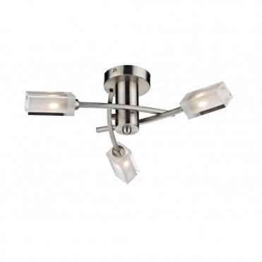 MORGAN - Satin Chrome Light For Low Ceilings