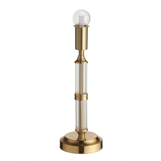 Morton LED Rechargeable Table Lamp - Brushed Aged Brass (Base Only)