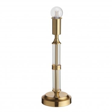 Morton LED Rechargeable Table Lamp - Brushed Aged Brass (Base Only)