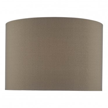 30cm grey silk drum shade