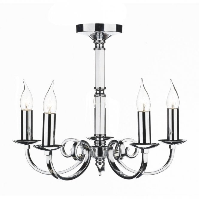 MURRAY - 5 Light Polished Chrome Ceiling Light/Pendant