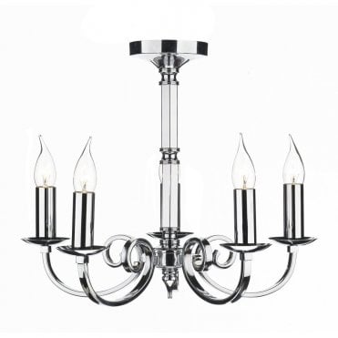 MURRAY - 5 Light Polished Chrome Ceiling Light/Pendant
