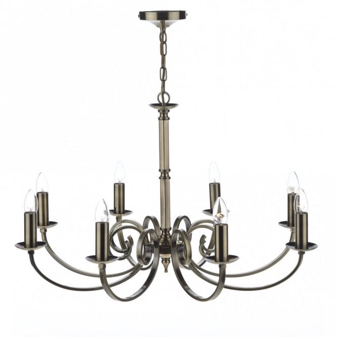 MURRAY - 8 Light Antique Brass Ceiling Light/Pendant