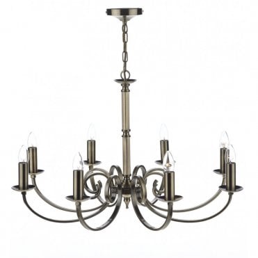MURRAY - 8 Light Antique Brass Ceiling Light/Pendant