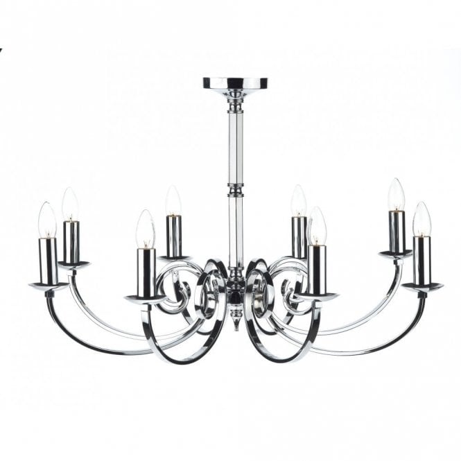MURRAY - 8 Light Polished Chrome Ceiling Light/Pendant