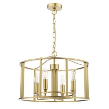 Myka 4 Light Ceiling Pendant - Brushed Bronze