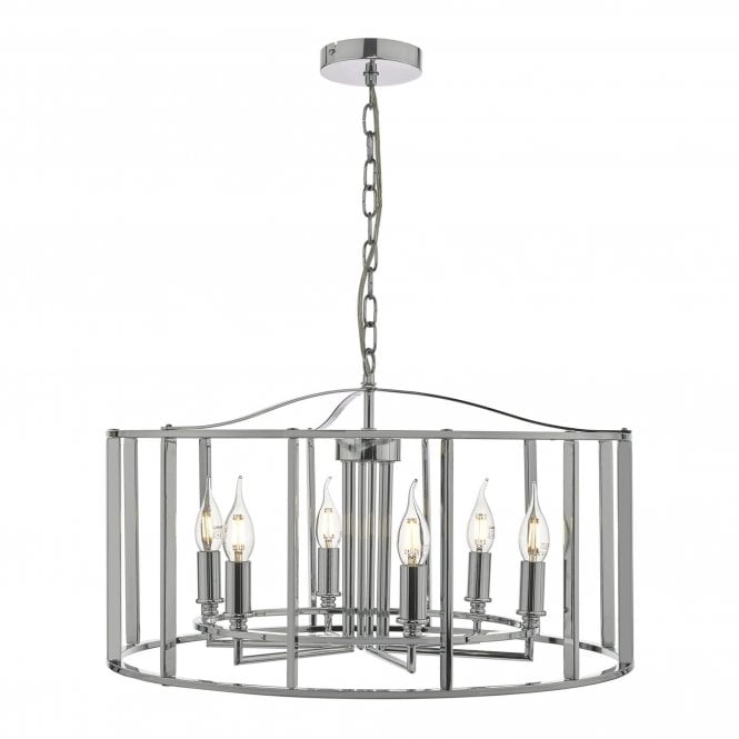 Myka 6 Light Ceiling Pendant - Polished Chrome