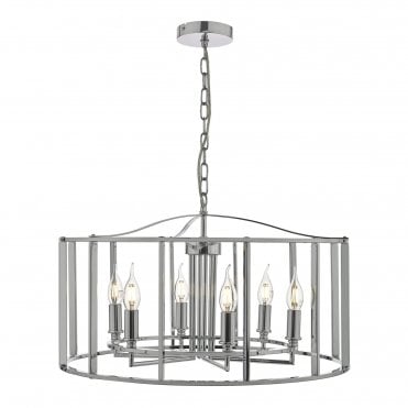 Myka 6 Light Ceiling Pendant - Polished Chrome