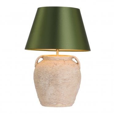 large neutral stone style lamp base