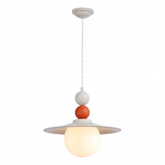 NEO SINGLE PENDANT COTSWOLD CREAM & MARMALADE with CREAM cable