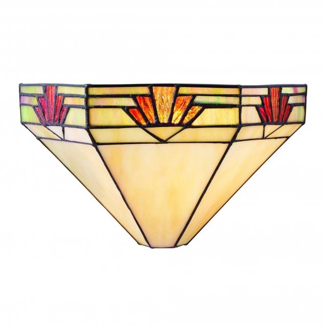 NEVADA - Tiffany Art Deco Uplighter Wall Light