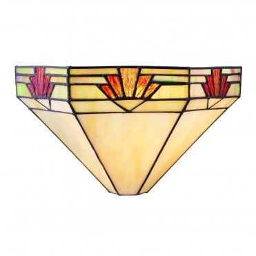 NEVADA - Tiffany Art Deco Uplighter Wall Light