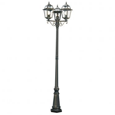 LARGE OUTDOOR POST LAMP 3LIGHT